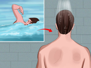 Nhớ làm ướt tóc trước khi bơi